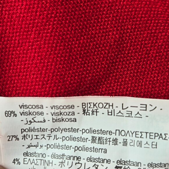 Zara bodycon red mini dress size M - Picture 5 of 14